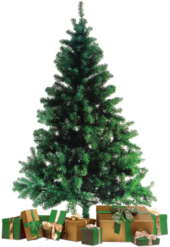 120-240cm árbol de navidad artificial tannenbaum arte árbol con soporte árbol de Navidad