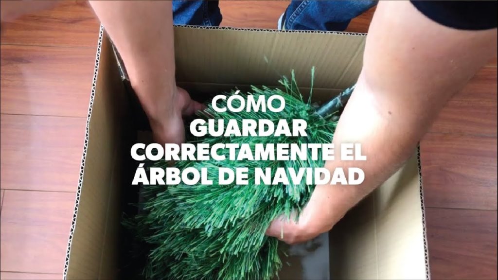 Cómo guardar correctamente un árbol de Navidad